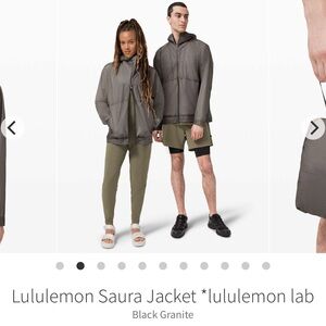Lululemon Lab Saura jacket waterproof unisex graphite size‎ XS